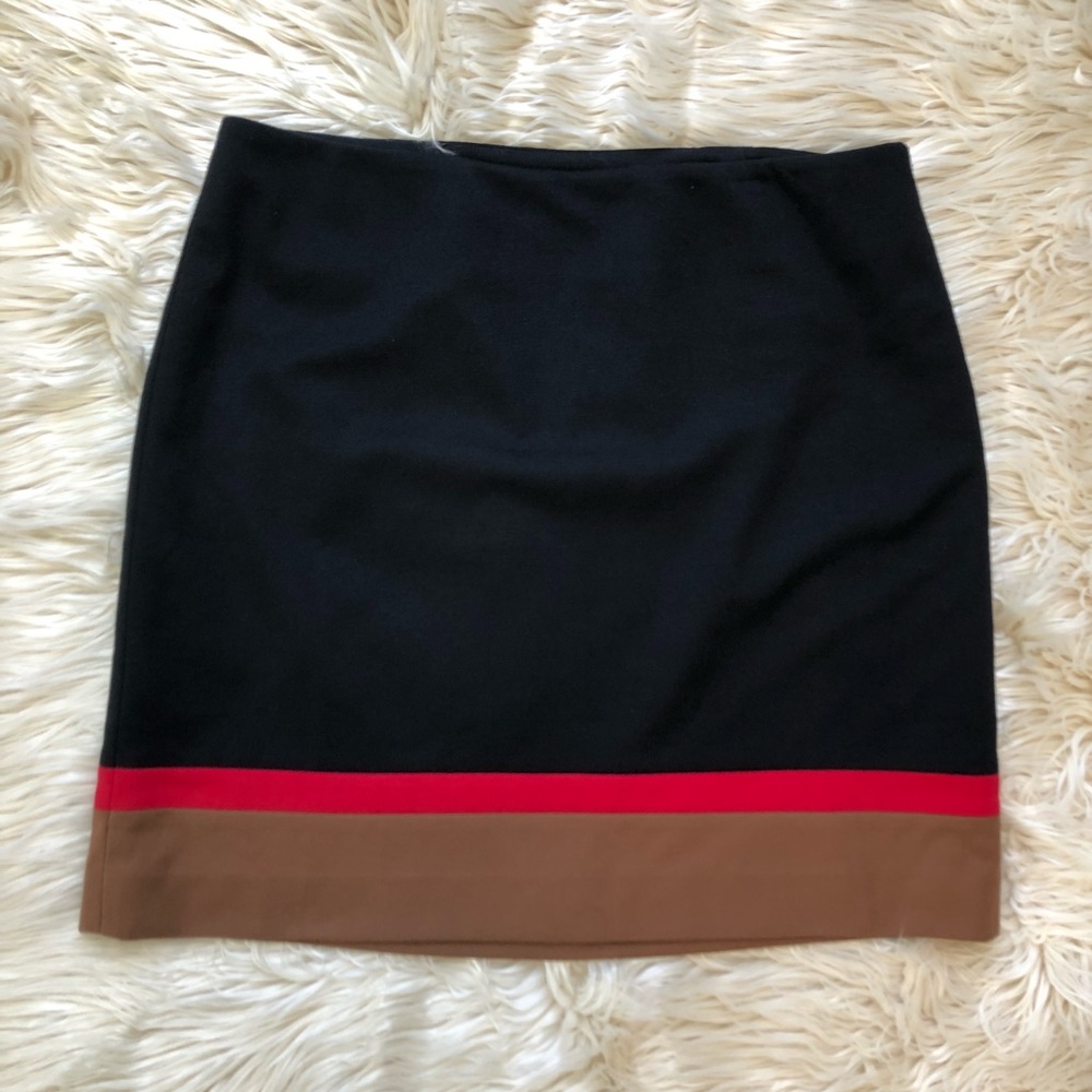 Loft Color Block Skirt NWOT Sz 8